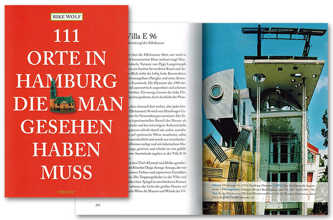Artikel über die Villa E96 im Buch "111 Orte in Hamburg, die man gesehen haben muss"